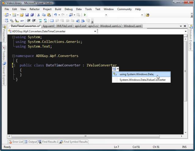 Add Using Automatically - Visual Studio 2005 Feature
