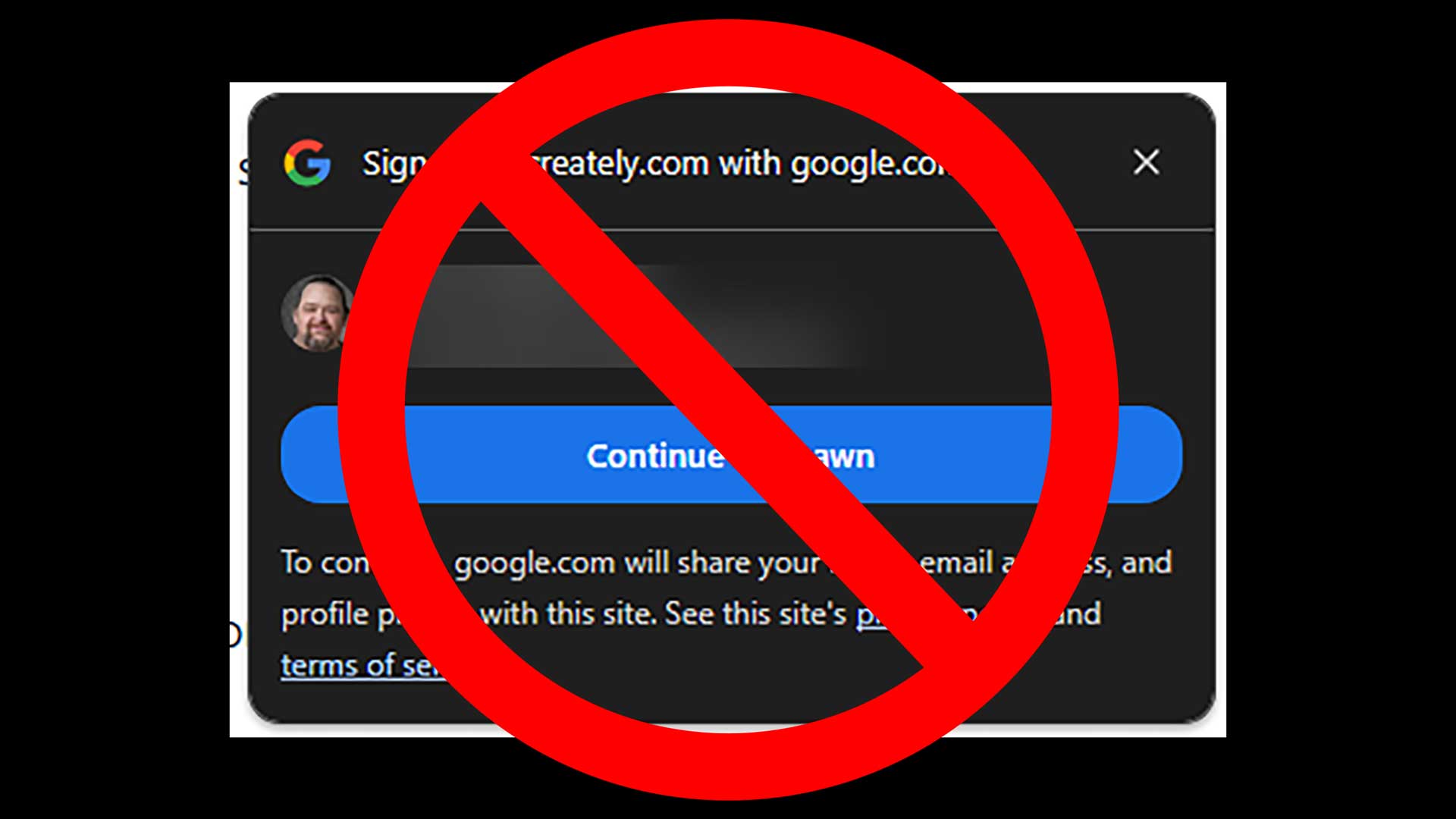 Disabling Google Sign-in Popup
