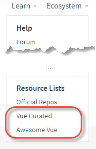 Vue Curated