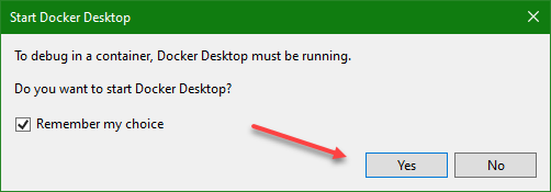 Start Docker Desktop